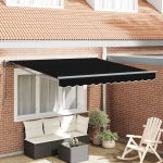 Markizės rėmas Juodas 350 x 250 cm Poliesteris su PU danga