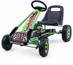 Bonideco Select Vaiki&scaron;kas pedalinis kartingas 98x59x61cm., juodos/žalios spalvos