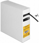 DELOCK termosusitraukiančių vamzdelių dėžutė, vidinis lipnus sluoksnis 5 m x 3,2 mm, juoda