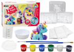 Lean Toys Vienaragių kūrybinis 3D gipso dažymo rinkinys