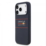 Dėklas Red Bull Raudona Bull Raudona Bull Silicone Horizontal Logo MagSafe for Apple iPhone 17 Pro Max mėlynos spalvos