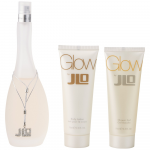 Set Jennifer Lopez: Glow Eau De Toilette For Women, 50 ml + Glow Hydrating Losjonas kūnui, 75 ml + Glow Hydrate Du&scaron;o želė All Skin Types, 75 ml