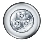 Lubinis &scaron;viestuvas 0,23W LED pavir&scaron;inis &scaron;viestuvas DOT-IT, sidabro sp., 7000K, su baterija