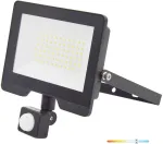 50W LED prožektorius su judesio davikliu MHC, juodas, 6500K, IP54