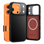 &bdquo;Tech-Protect&ldquo; i&scaron; Kevlaro pagamintas &bdquo;MagSafe&ldquo; dėklas, skirtas &bdquo;iPhone 17 Pro&ldquo; &ndash; &bdquo;Juda&ldquo;