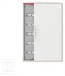 ABB Hermeti&scaron;kas plieno pavir&scaron;inio montavimo modulinis paskirstymo skydas &bdquo;ComfortLineCA 5x24 120M&ldquo; IP44 125A II klasės pilnų durų N+PE &bdquo;Quick CA25V 2CPX&ldquo;
