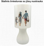 3D Gaminiai Stalinis apvalus &scaron;viestuvas su jūsų nuotrauka