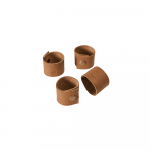 MUUBS Servetėlių žiedai Camou S, buivolo oda, 4 vnt., &Oslash;4,5 cm, rudi