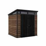 Keter Sodo namelis Deco Pent 7x7 rie&scaron;utmedžio spalvos