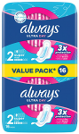 Always Ultra Day Super Duo sanitary napkins 16 pcs Intymioji higiena intymios higienos priemonės Moterims
