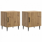 &Scaron;alia lovos spintelė 2 pcs Artisano ąžuolo 43 x 34,5 x 50 cm