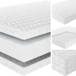 Kietas čiužinys 140x200 SENPURO PURE COMFORT H3/H4 &ndash; dvipusis, 7 zonų su nuimamu užvalkalu