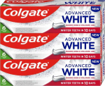 Colgate Advanced Baltas Baking Soda & Volcanic Ash Trio Whitening Dantų pasta 3 x 75 ml 75ml balinanti dantų pasta