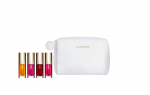 Set Clarins: Lip Comfort Plumping Lip Oil 02 Raspberry, 7 ml + Lip Comfort Plumping Lip Oil 01 Honey, 7 ml + Lip Comfort Plumping Lip Oil 04 Pitaya, 7 ml + Lip Comfort Berry tint Lip Oil 03 Cherry, 7 ml