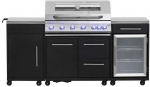 Mustang Gas grill Topaz 6+1 outdoor kitchen with fridge