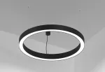 136,2W LED pakabinamas &scaron;viestuvas ARC 60 HO, juodas, 3000K, DALI