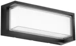 22W LED lauko sieninis &scaron;viestuvas BLOCK, juodas, CCT, IP65