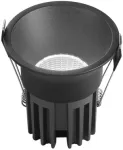 18W LED įleidžiamas &scaron;viestuvas QUARK, juodas, CCT