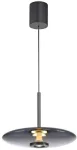 26W LED pakabinamas &scaron;viestuvas E-VITRUM, pilkos sp., 2700-5000K, dimeriuojamas, reguliuojamo auk&scaron;čio