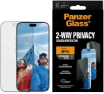 Panzer Glass PanzerGlass dvipusis privatumo ekrano apsauginis stiklas Ultra-Wide Fit &ndash; privatumo stiklas iPhone 18 Pro (PG90861)