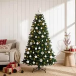 Dirbtinė Kalėdų eglutė su burbulais 120 cm 150 LED &Scaron;ilta balta