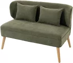 Dvivietė sofa su apmu&scaron;alu, tamsiai žalia, 117 &times; 65 &times; 78,5 cm