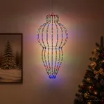 &Scaron;viečiantis kalėdinis dekoras 320 LED Įvairių spalvų