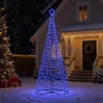 LED spiralinė Kalėdų eglutė su pagrindu EKENAS 250 cm 370 LED