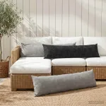 Pagalvėlė HEERLEN Tamsiai pilka 40 x 145 cm Čiužinio audinys