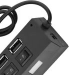 7 prievadų usb &scaron;akotuvas, 450 mbps spartus perdavimas, nepriklausomi jungikliai kompiuteriui, ne&scaron;iojamam kompiuteriui, klaviatūrai, be konfliktų, plug & play duomenų sinchronizavimo &scaron;akotuvas skirstytuvas su kelių lygių, numatytasis