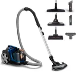 Philips Powerpro Compact dulkių siurblys be mai&scaron;elio, mėlynas/juodas