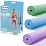 Spokey Fitness gumos treniruotėms, joga, pilatesas, 3 vnt. rinkinys