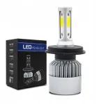 Motociklo keturračio led lemputė h4 16000lm s2 72w 12v 24v canbus su ventiliatoriumi 1vnt