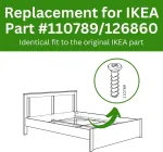 Lovos rėmo varžtas (suderinamas su Ikea dalies nr. 110789/126860) (10 vnt. pakuotė)