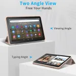 Plan&scaron;etinio kompiuterio dėklas 8 colių plan&scaron;etiniams kompiuteriams, netinka nokia ipad plan&scaron;etiniams kompiuteriams (tik 12-osios/10-osios kartos, 2024/2022/2020), patamiyar plonas lengvas kietas dėklas su trikojo stovu ir automatine miego/pabudimo fu ...