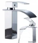 Focus Sanitar Aqua chromuotas žemas praustuvo mai&scaron;ytuvas praustuvei krioklys