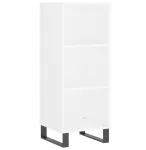 Stovinti vitrina Vidaxl, balta, 32,5 x 34,5 x 90 cm