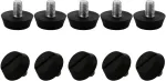Sourcing map reguliuojamos baldų kojelės m6 x 10 x 20 mm, 10 vnt., reguliuojamos pasvirusios i&scaron;lyginimo kojelės, grindų apsauga