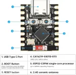 Vaizdo plok&scaron;tė Diymore 4pcs Esp32 Esp32-c3 kūrimo plok&scaron;tė mini Esp32 C3 palaiko wifi bluetooth
