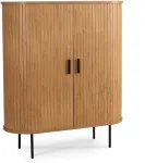 Mebel Elite Komoda su dvejomis stumdomosiomis durimis, 100 &times; 40 &times; 118 cm, ąžuolo spalvos