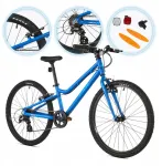 Artpol Vaiki&scaron;kas dviratis Attabo Knack 24" mėlynas, lengvas aliuminis, Shimano Altus
