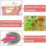 Tslbw loom bands rinkinys 2000+ spalvingų gumelių 32 spalvų twist bands su s-segtukais pasidaryk pats apyrankėms, skirtas gaminti rankų darbo apyrankes, draugystės apyrankių rinkinys