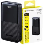 LiPo i&scaron;orinis akumuliatorius (PowerBank) 10000mAh 30W USB-A, USB-C Bipow2 Pro juodas EnerFill FP51 BASEUS