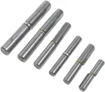 Privirinami juostiniai ritinėliai, vartų vyriai, privirinamas durų vyris durims, 10 x 60 mm, 12 x 80 mm, 14 x 100 mm, 16 x 120 mm (14 x 100 mm), 8 vnt.