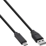 Inline 35735 usb 2.0 kabelis, usb type-c ki&scaron;tukas į a ki&scaron;tuką, juodas, 5 m