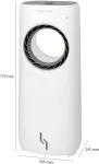 Sausintuvas Proficare Pc-lk 3088 ventiliatorius/oro au&scaron;intuvas, 3-in-1 oro au&scaron;intuvas, drėkintuvas ir oro valytuvas viename, valdymas per Wifi, daugiafunkcinis ekranas, balto titano spalvos