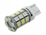 Led lemputė W21/5w W28/8w 7443 T20 12v Dc Dual Color Usa Balta Oranžinė