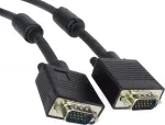 Premiumcord Vga monitoriaus kabelis 15 m M/m Hq (coax) Svga vaizdo monitoriaus koaksialinis kabelis, skirtas Full Hd 1080p Ddc2, juodas