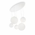 Pakabinamas &scaron;viestuvas Ideal Lux Suspended lamp with 5 lights MAPA, E27, amber color