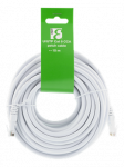 Deltaco U / UTP Cat6 kabelis, CCA, 10m, 250MHz EPZI baltas / TP-610V-CCA